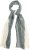 Ulla Popken Two Tone Scarf Grey - Accessori - 