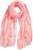 Ulla Popken Tie Dye Striped Scarf Magenta Pink - Accessori - 