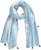 Ulla Popken Greek Stripe Tasseled Scarf Blue - Accessori - 