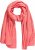 Ulla Popken Muslin Scarf Dark Coral - Accessori - 