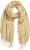 Ulla Popken Fringed Scarf Dark Putty - Accessori - 