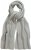 Ulla Popken Garter Stitch Knit Scarf Light Grey Melange - Accessori - 