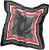 Ulla Popken Silk Scarf Black - Accessori - 