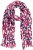 Ulla Popken Geometric Print Scarf Dark Red - Accessori - 