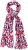 Ulla Popken Geometric Print Scarf Dark Red - Accessori - 