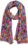 Ulla Popken Pepper Print Scarf Coral - Accessori - 