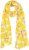 Ulla Popken Lemon Print Scarf Sun Yellow - Accessori - 