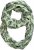 Ulla Popken Leaf Print Infinity Scarf Pistachio - Accessori - 