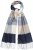 Ulla Popken Checked Fringed Hem Scarf Dark Putty - Accessori - 
