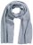 Ulla Popken Ribbed Knit Scarf Light Grey Melange - Accessori - 