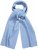 Ulla Popken Ribbed Knit Scarf Blue - Accessori - 