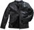 JP1880 Classic Biker Style Leather Jacket Black - Giubbotti - Giubbotti Uomo Taglie Forti