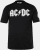 JP1880 AC/DC Classic Logo Band T-Shirt Black - Magliette - Magliette Uomo Taglie Forti