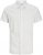 Jack & Jones Breeze Linen Blend Short Sleeve Shirt White - Camicie - Camicie Taglie Forti Uomo