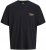 Jack & Jones Botaniq Crew Neck T-Shirt Black - Magliette - Magliette Uomo Taglie Forti