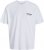 Jack & Jones Botaniq Crew Neck T-Shirt Bright White - Magliette - Magliette Uomo Taglie Forti
