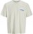 Jack & Jones Fold Crew Neck T-Shirt Antique White - Magliette - Magliette Uomo Taglie Forti