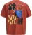 Jack & Jones Fold Crew Neck T-Shirt Red - Magliette - Magliette Uomo Taglie Forti