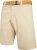 Kam Jeans 3402 Belted Dobby Weave Stretch Chino Shorts Beige - Shorts - Pantaloncini Uomo Taglie Forti