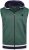 Kam Jeans TS005 Retro Tracky Set (Shorts/Sleeveless Hoodie) Racing Green - Tute da ginnastica - 