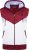 Kam Jeans TS006 Retro Pannelled Tracky Set (Shorts/Sleeveless Hoodie) Red - Tute da ginnastica - 
