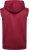Kam Jeans TS006 Retro Pannelled Tracky Set (Shorts/Sleeveless Hoodie) Red - Tute da ginnastica - 
