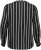 Kaffe Curve Sida Blusa Nero/Gesso A Righe - Camicie e tuniche - 
