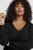 Kaffe Curve Ami Manica lunga Blusa Nero profondo - T-shirt - 