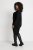 Kaffe Curve Ami Manica lunga Blusa Nero profondo - T-shirt - 