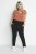 Kaffe Curve Jia Pantaloni con cintura Nero profondo - Jeans & Pantaloni Donna Taglie Comode – Plus Size - 