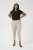 Kaffe Curve Leana Pantaloni Chino 7/8 Grigio Piuma - Jeans & Pantaloni Donna Taglie Comode – Plus Size - 
