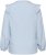 Kaffe Curve Lenia Flounce Shirt Powder Blue Stripe - Camicie - 