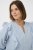 Kaffe Curve Lenia Flounce Shirt Powder Blue Stripe - Camicie - 
