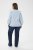 Kaffe Curve Lenia Flounce Shirt Powder Blue Stripe - Camicie - 