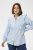 Kaffe Curve Lenia Flounce Shirt Powder Blue Stripe - Camicie - 