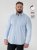 D555 Oliver Camicia Elasticizzata A Maniche Lunghe Antimacchia No Stiro Azzurro Cielo - Camicie - Camicie Taglie Forti Uomo