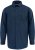 D555 Oliver Camicia Elasticizzata A Maniche Lunghe Antimacchia No Stiro Blu Navy - Camicie - Camicie Taglie Forti Uomo