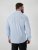D555 Oliver Camicia Elasticizzata A Maniche Lunghe Antimacchia No Stiro Azzurro Cielo - Camicie - Camicie Taglie Forti Uomo