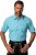 JP1880 Shirt Traditional Short Sleeve Turquoise - Camicie - Camicie Taglie Forti Uomo