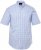 JP1880 Shirt Traditional Short Sleeve Checked Light Blue - Camicie - Camicie Taglie Forti Uomo
