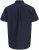 Jack & Jones Henry Slub Short Sleeve Navy - Camicie - Camicie Taglie Forti Uomo