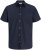 Jack & Jones Henry Slub Short Sleeve Navy - Camicie - Camicie Taglie Forti Uomo