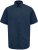 D555 Lucas Camicia Elasticizzata A Maniche Corte Antimacchia No Stiro Blu Navy - Camicie - Camicie Taglie Forti Uomo