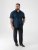 D555 Lucas Camicia Elasticizzata A Maniche Corte Antimacchia No Stiro Blu Navy - Camicie - Camicie Taglie Forti Uomo