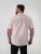 D555 Lucas Camicia Elasticizzata A Maniche Corte Antimacchia No Stiro Rosa - Camicie - Camicie Taglie Forti Uomo