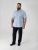D555 Lucas Camicia Elasticizzata A Maniche Corte Antimacchia No Azzurro Cielo - Camicie - Camicie Taglie Forti Uomo