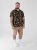 D555 Gordon Hawaiian AOP Cuvan Collar Resort Short Sleeve Black - Camicie - Camicie Taglie Forti Uomo