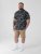 D555 Rick Geometric Print Short Sleeve Shirt Navy - Camicie - Camicie Taglie Forti Uomo