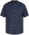 North Latitude 61109 Camicia a Maniche Corte con Collo alla Coreana Blu Marino - Camicie - Camicie Taglie Forti Uomo