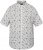 North Latitude 61111 Camicia in Lino Stampata Manica Corta Bianco - Camicie - Camicie Taglie Forti Uomo